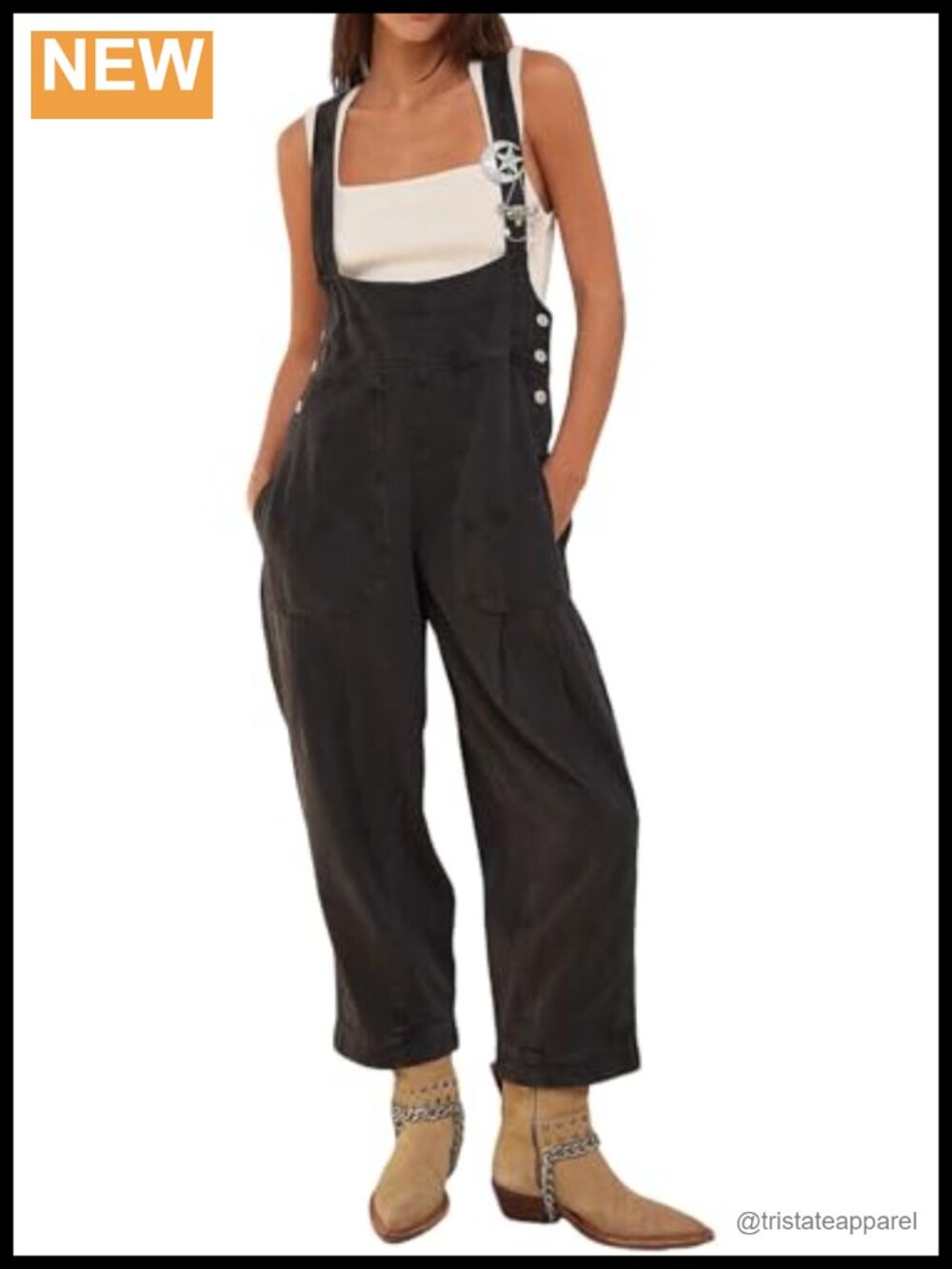 Women Baggy Barrel Jeans Denim Bib Overalls Suspender Jumpsuit Cotton
